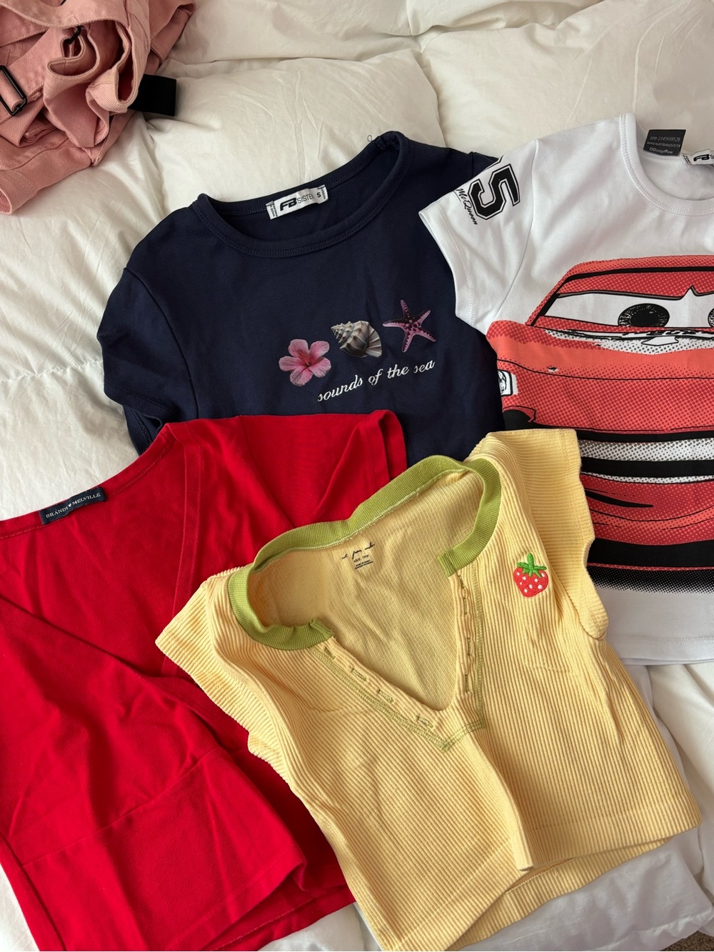 assorted summer baby tees